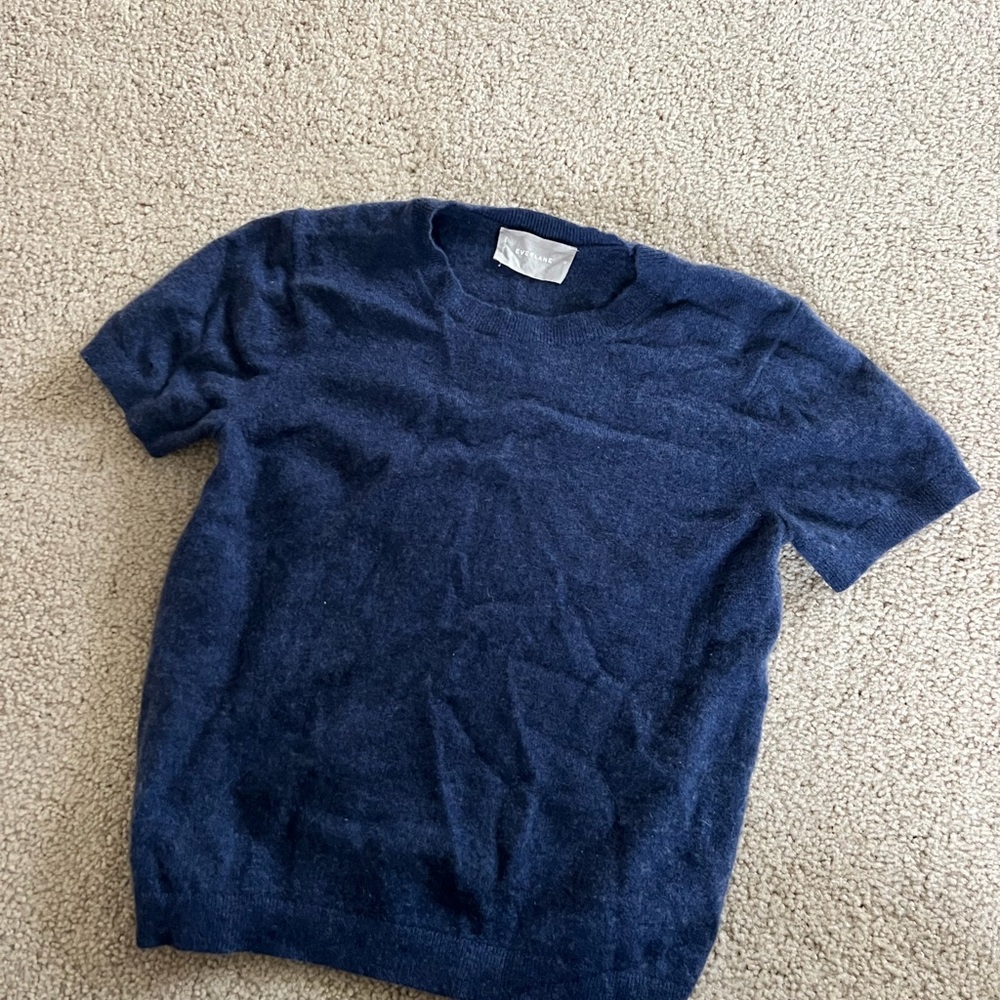 Everlane Deep Blue Crewneck Sweater